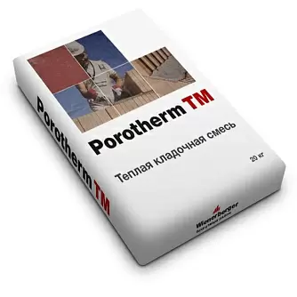 Тёплый кладочный раствор Porotherm TM Кипрево в "Строй-Ресурсе"